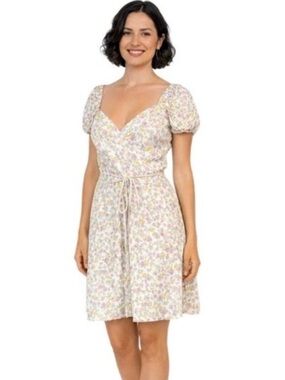 Zara White Floral Dress